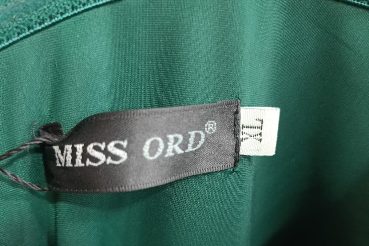 MISS ORD Women's Emerald Green Sleeveless A-Line Maxi Dress