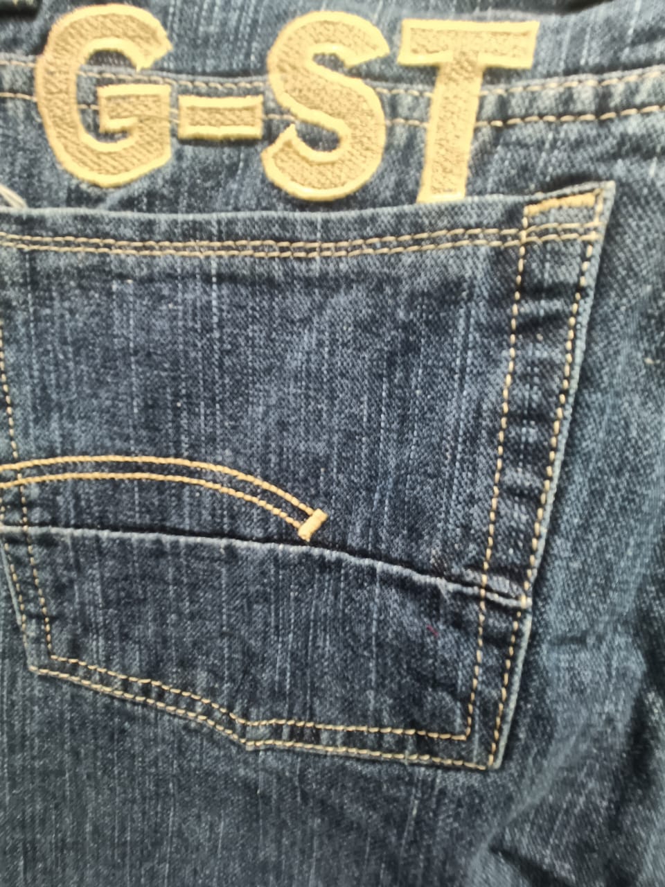 G-STAR Distressed Blue Denim Jeans