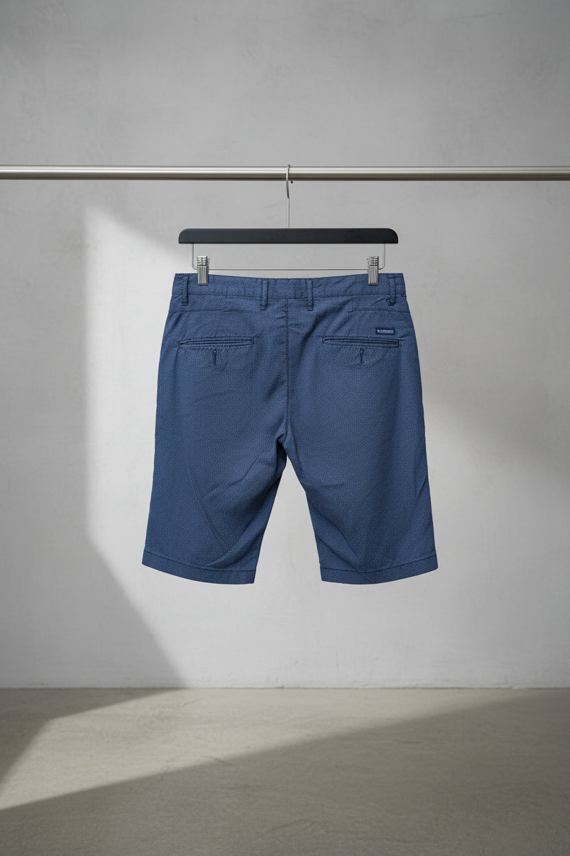Men's Blooker Blue Diamond Print Chino Shorts