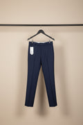 Men's Navy Blue Tailored Formal Trousers