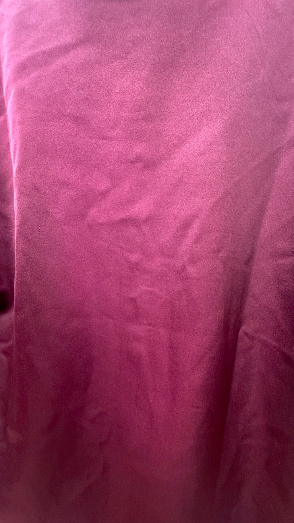 Maroon Satin Long Sleeve Collared Shirt