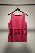 Seema Nanda Hot Pink Layered Sleeveless Top