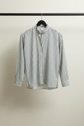Lucky Brand Women's Striped Ruffle Neck Long Sleeve Blouse