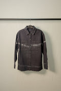 NOISY MAY Men's Charcoal Tie-Dye Button-Up Shirt Jacket