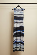Women's Abstract Print Sleeveless Midi Dress