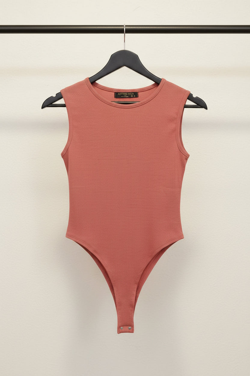 Women's Ribbed Sleeveless Bodysuit
