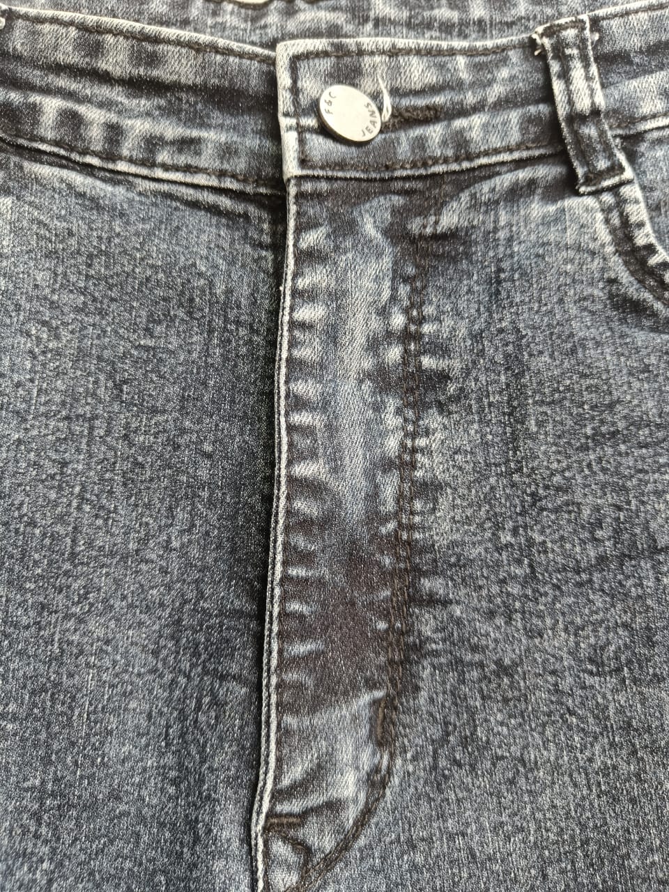 F&G Jeans Women's Charcoal Straight Leg Denim Jeans