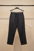 FC UNITED Men's Black Linen Baggy Fit Pants