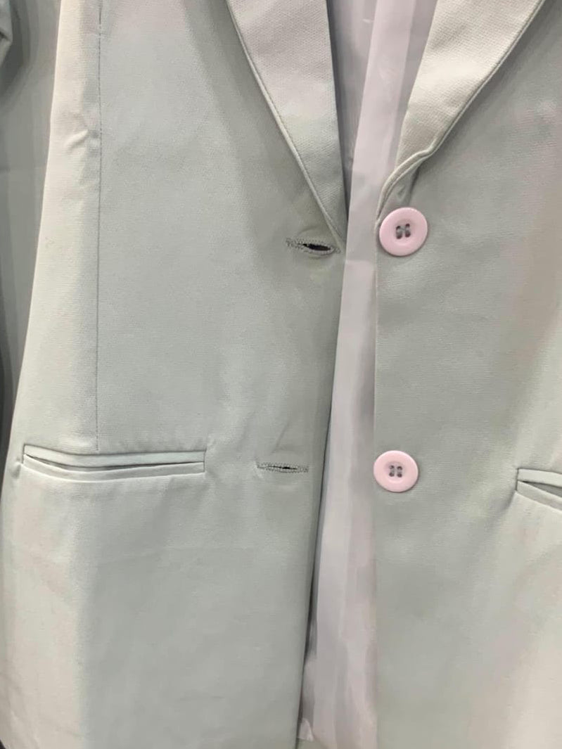 ACMI Women's Mint Green Tailored Blazer