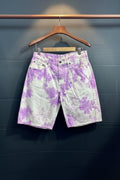 GU Jeans Purple Tie-Dye Denim Shorts