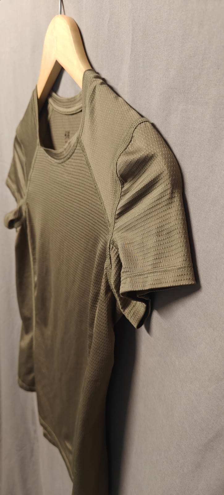 H&M Women's Khaki Green Activewear T-Shirt