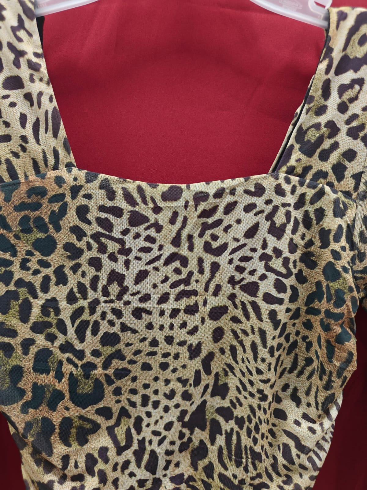 Women's Leopard Print Ruched Bodycon Mini Dress