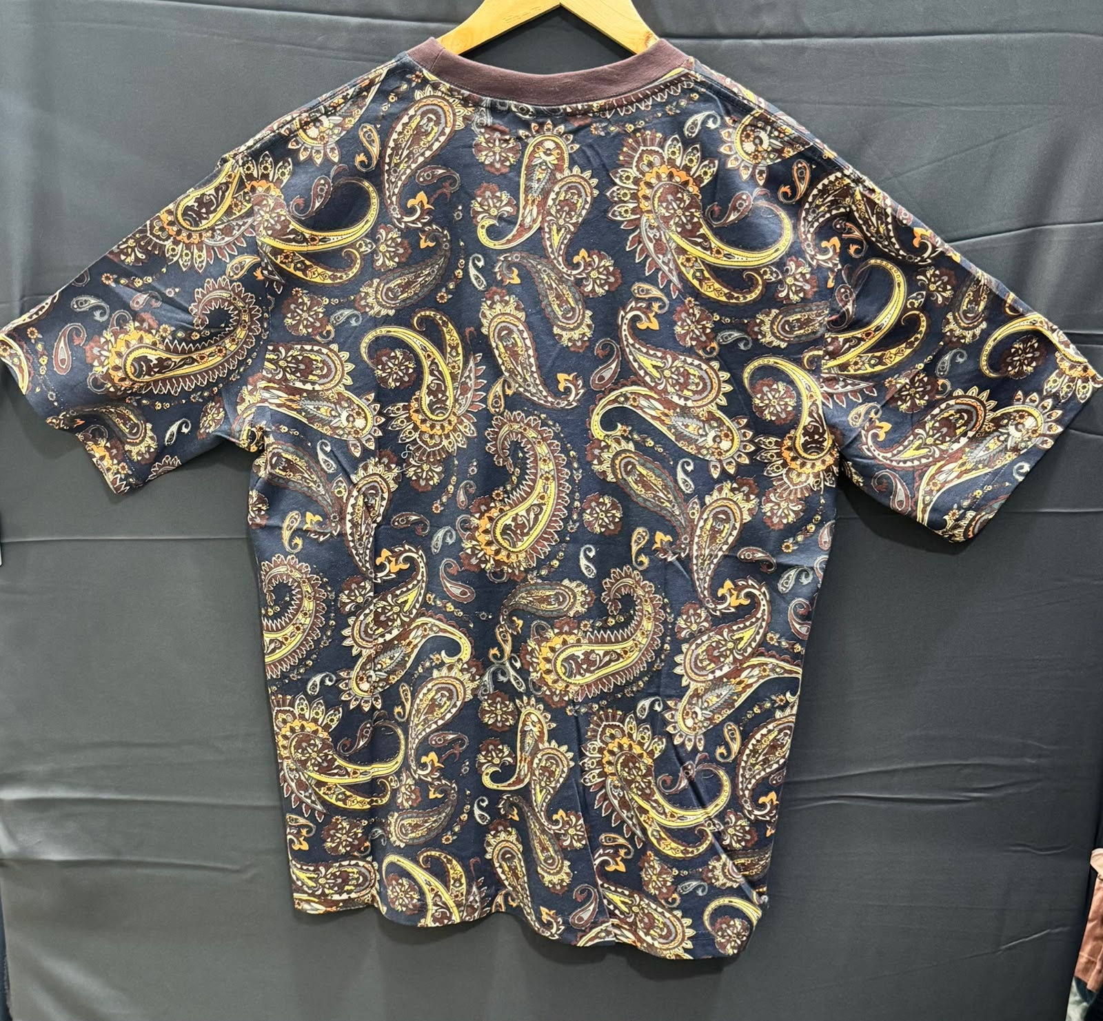 Men's Multicolor Paisley Print Short Sleeve T-shirt