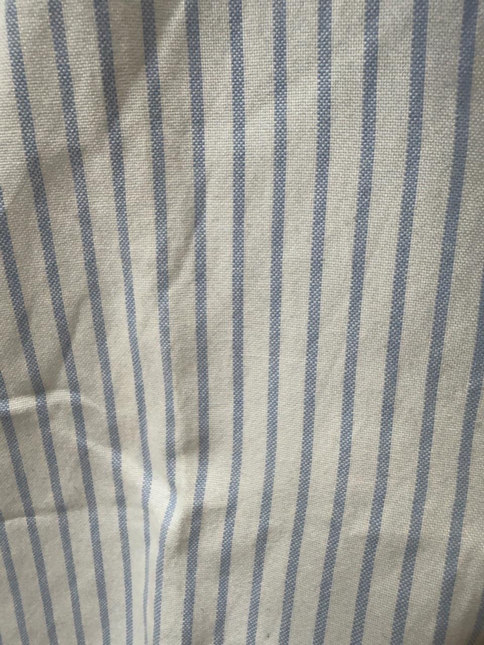 U.S. POLO ASSN. Men's Blue & White Striped Long Sleeve Casual Shirt