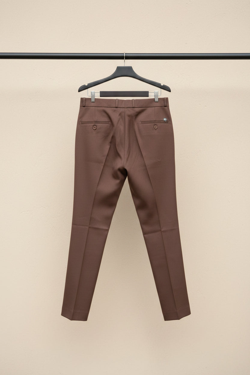 Men's Mauve Tailored Fit Trousers with Tags, Size 32