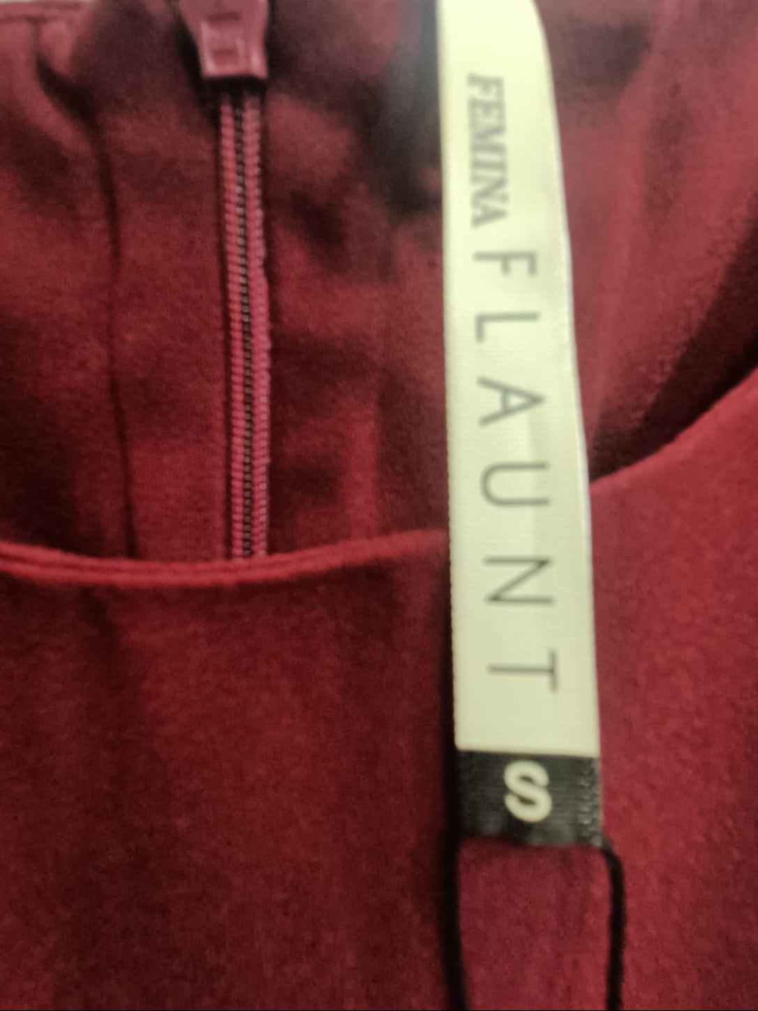Femina Flaunt Maroon Sleeveless Jumpsuit