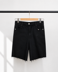 Women's Black Cut-Off Denim Shorts