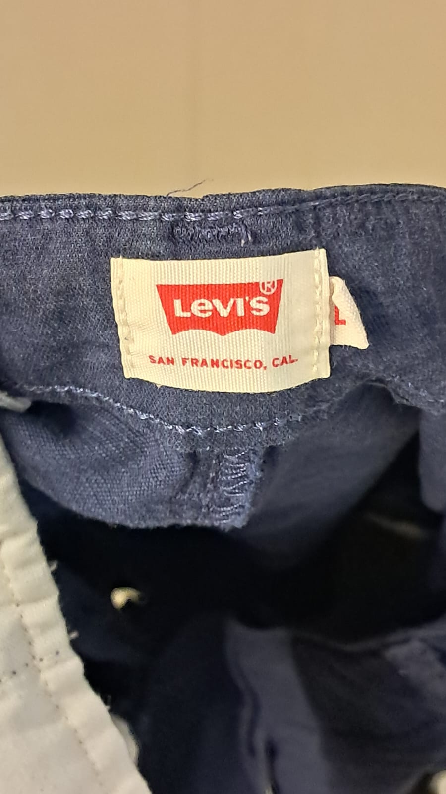 Levi's Navy Blue Cotton Blend Jogger Pants