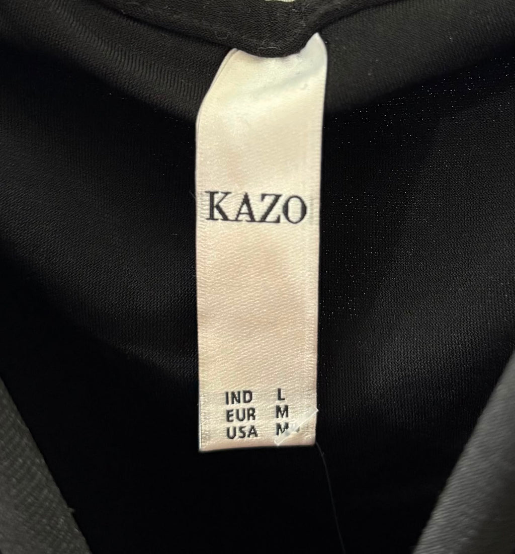KAZO Women's Black Long Sleeve Ruched Bodycon Mini Dress