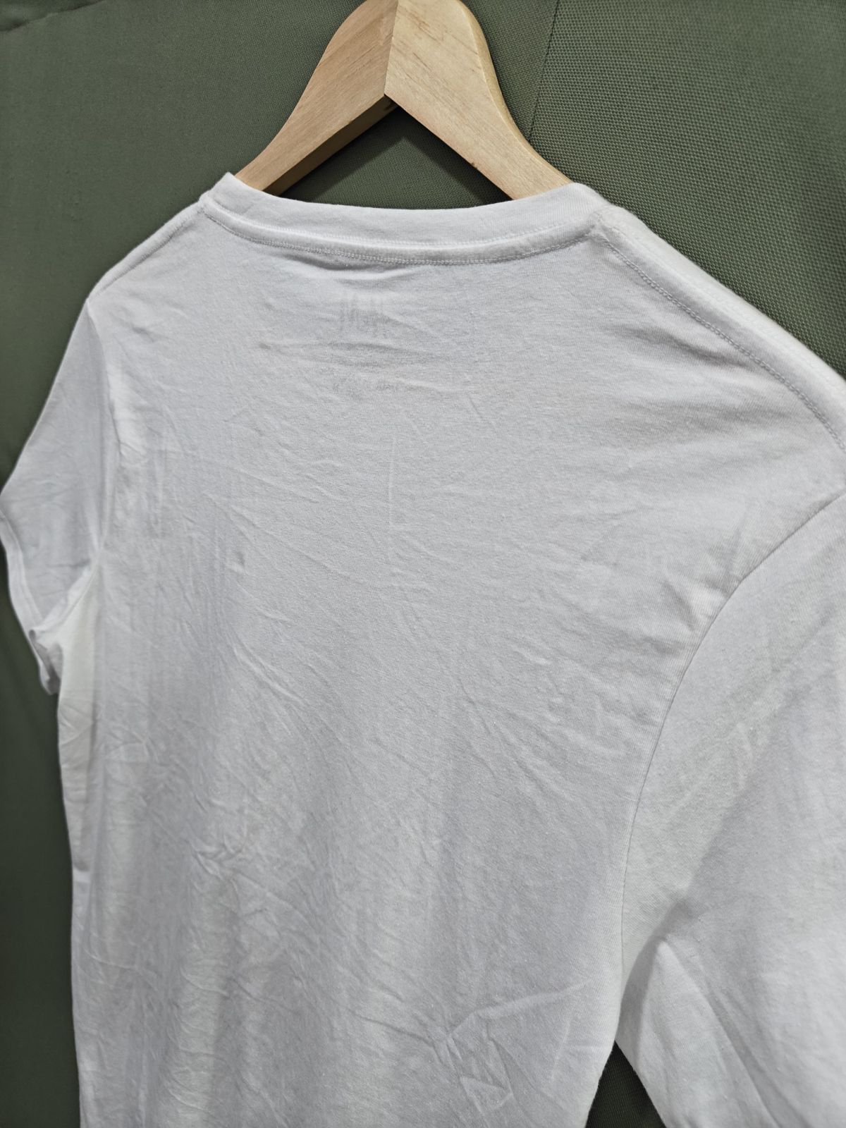 H&M White Crew Neck Regular Fit T-Shirt