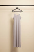 Light Grey Sleeveless Maxi Slip Dress