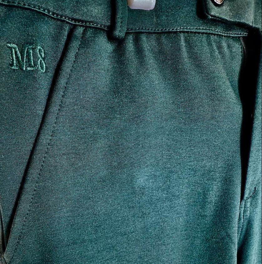 M8 Men's Dark Green Slim Fit Trousers
