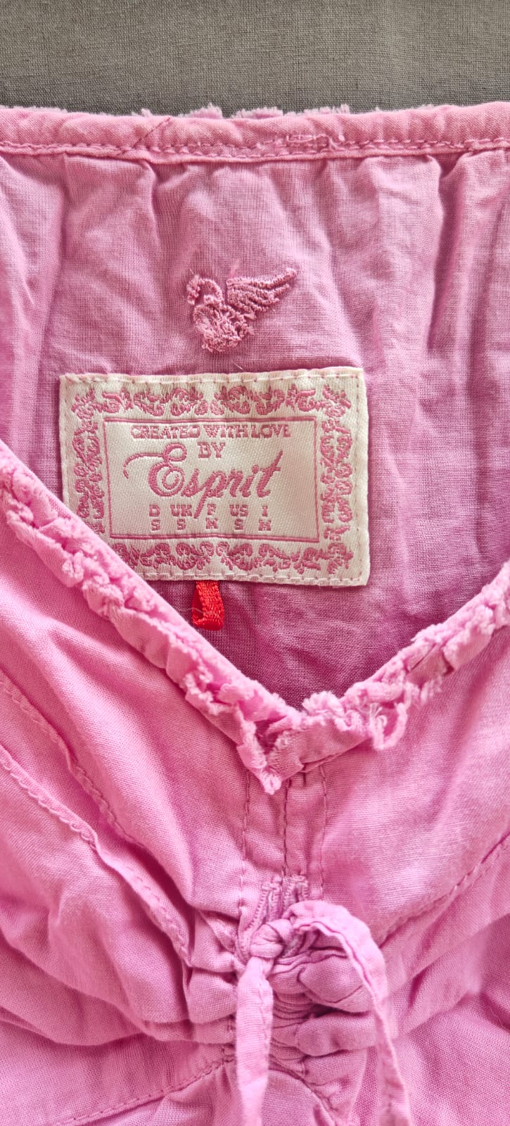 Esprit Pink Embroidered Cami Top