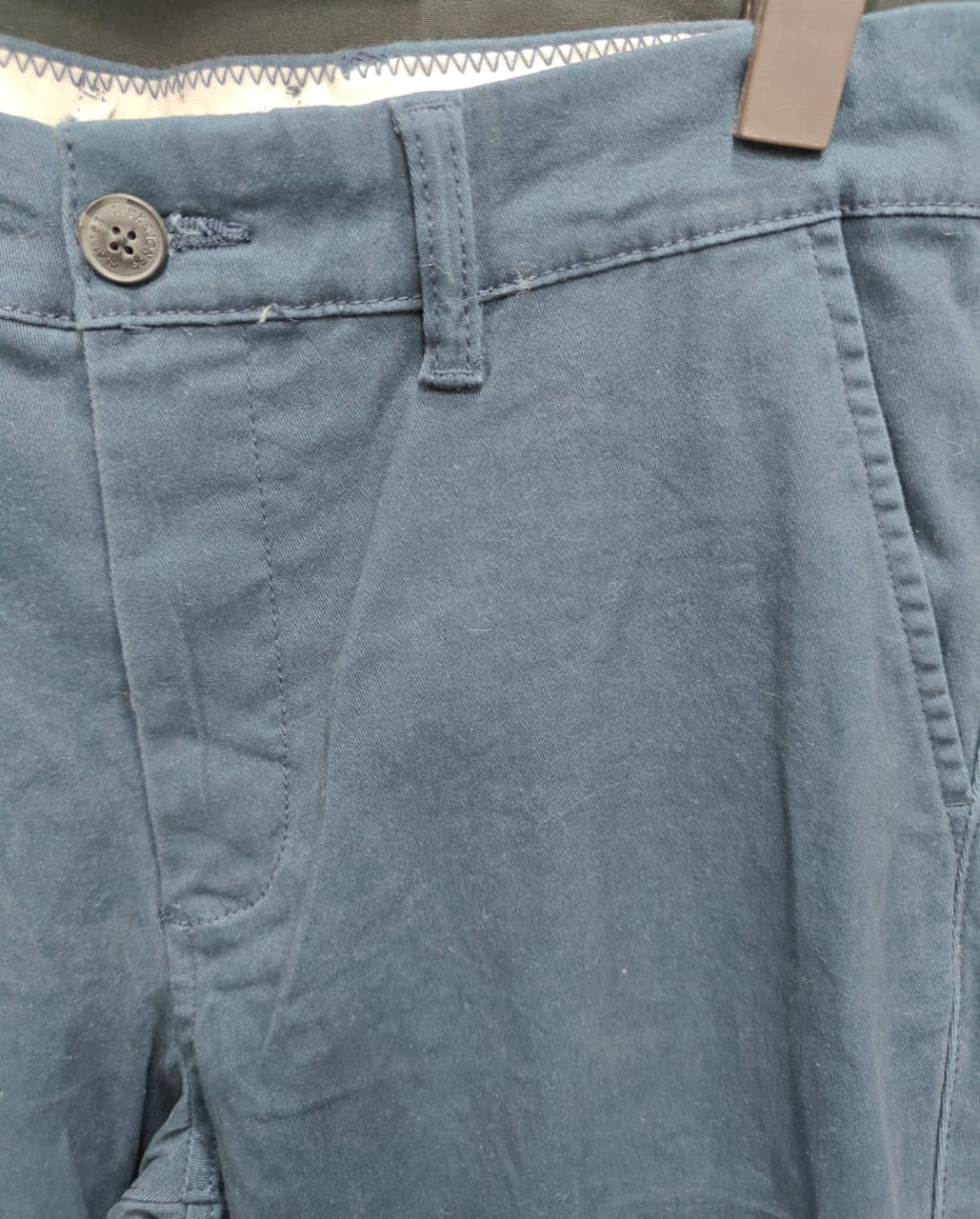 Jack & Jones Men's Navy Blue Slim Fit Chinos