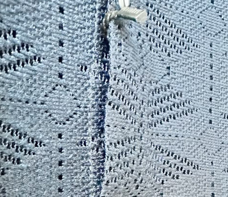 Men's PS-2 Diesel Blue Perforated Long Sleeve Casual Shirt