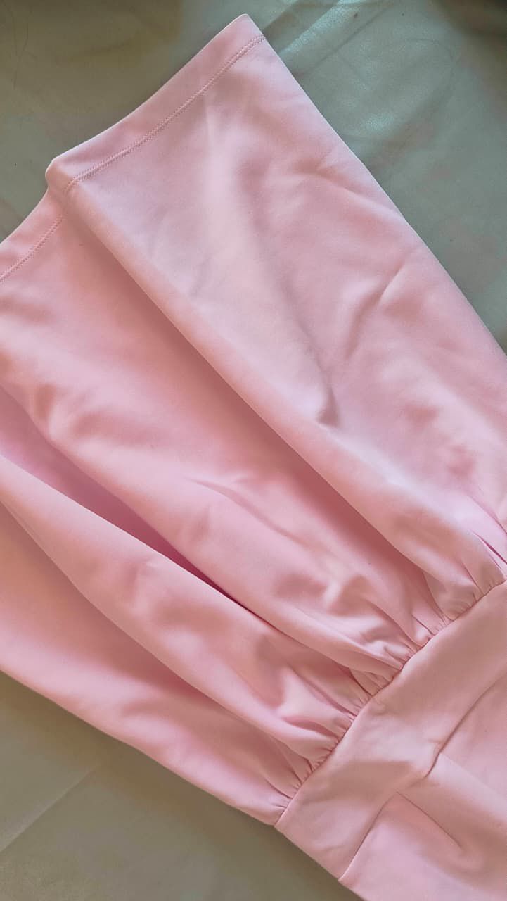 Zudio Pink Sleeveless V-Neck A-Line Mini Dress