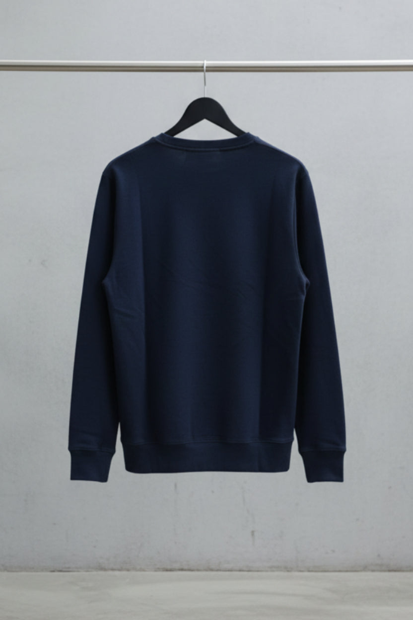Men's Navy Blue Crew Neck Sweatshirt