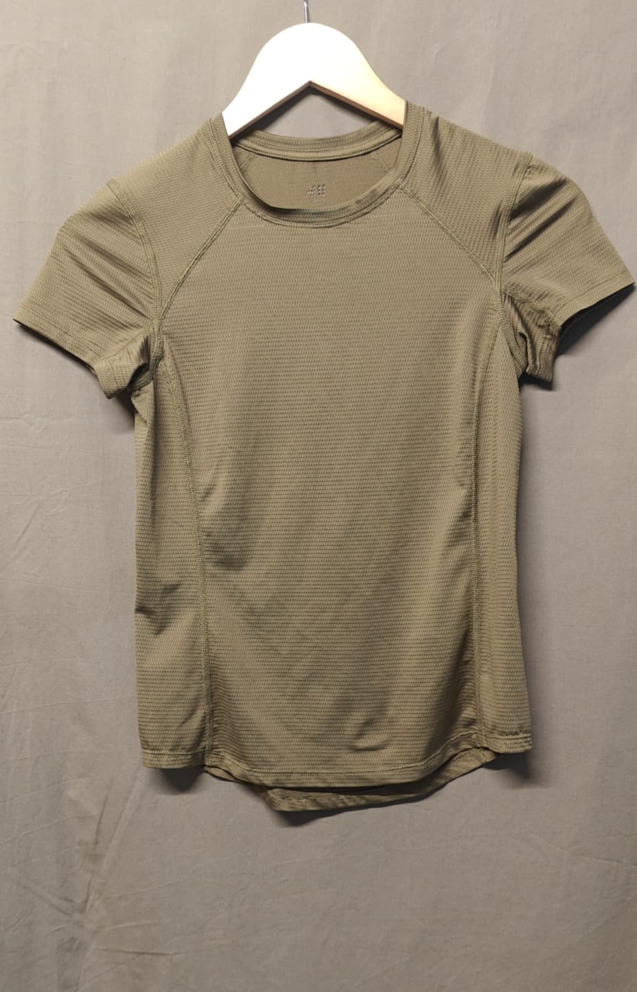 H&M Women's Khaki Green Activewear T-Shirt