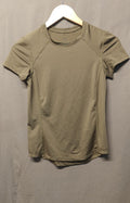 H&M Women's Khaki Green Activewear T-Shirt