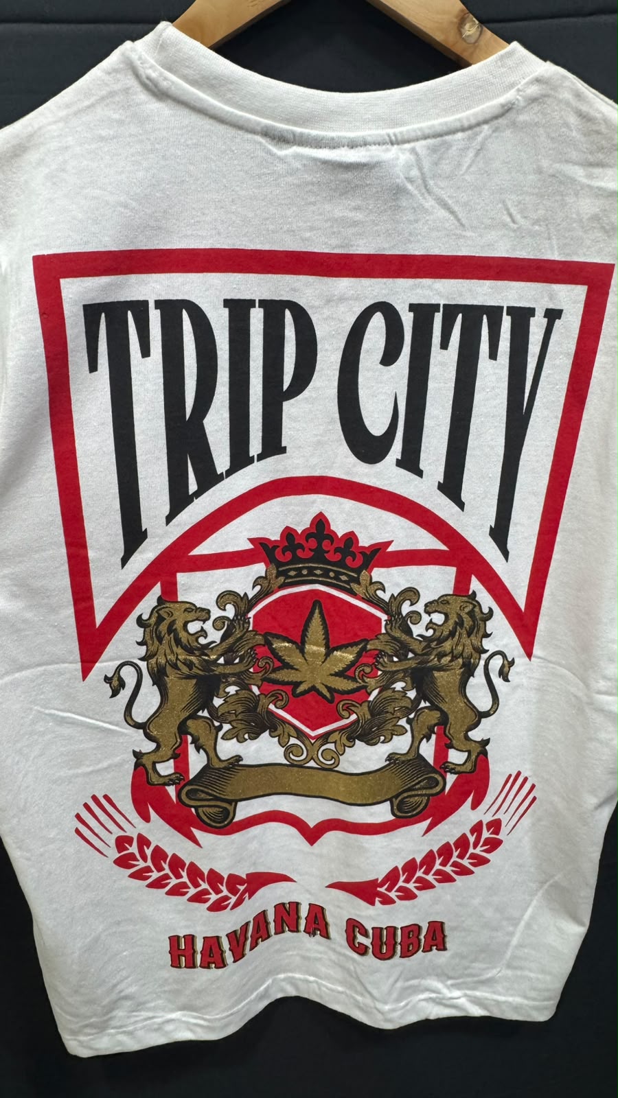 TRIP CITY Havana Cuba Graphic Print White T-Shirt