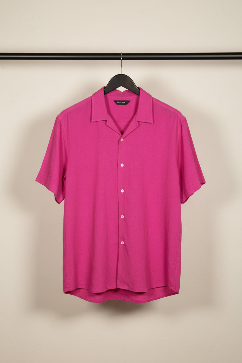 Primark women’s Hot Pink Regular Fit Short Sleeve Shirt
