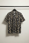 Men's Floral Print Short Sleeve Regular Fit Casual Shirt