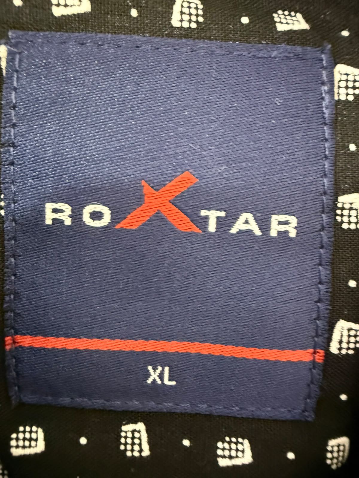 ROXTAR men's  Black Printed Full Sleeve Casual Shirt