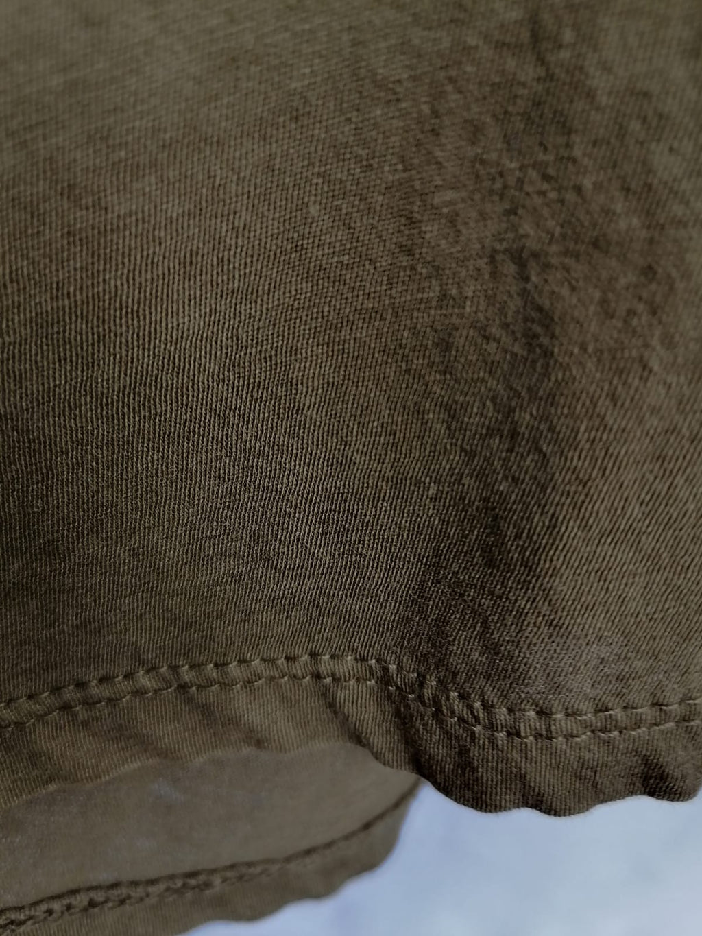 ZARA Women's Olive Green Long Sleeve T-Shirt