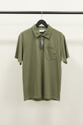 Essentials Fear of God Men's Olive Green Polo Shirt with Pocket