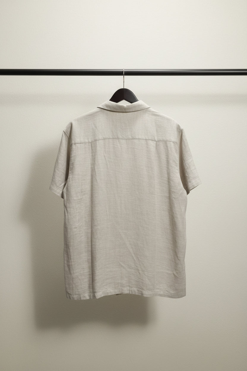 Jack & Jones Men's Beige Comfort Short Sleeve Shirt XXL