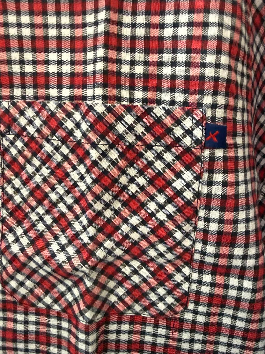 ROXTAR  Red Plaid Short Sleeve Casual Shirt