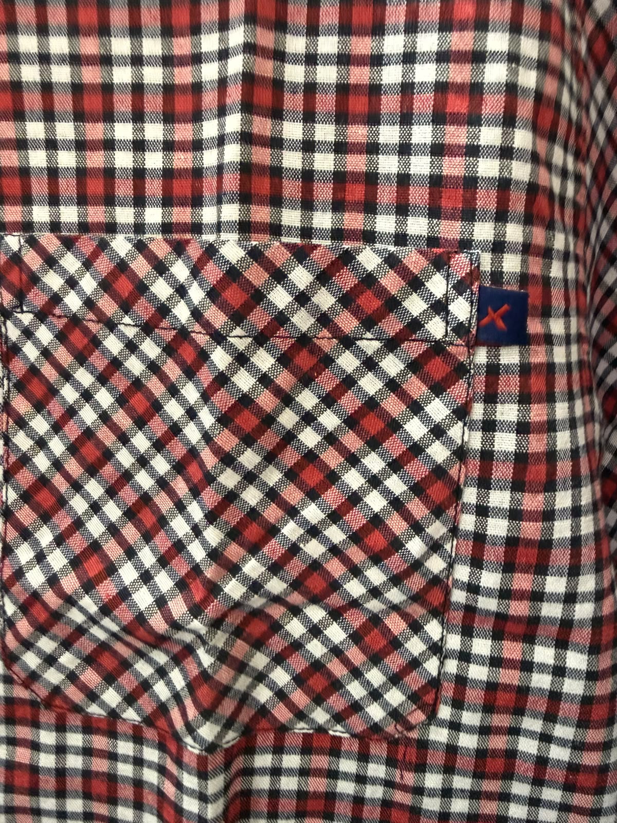 ROXTAR  Red Plaid Short Sleeve Casual Shirt