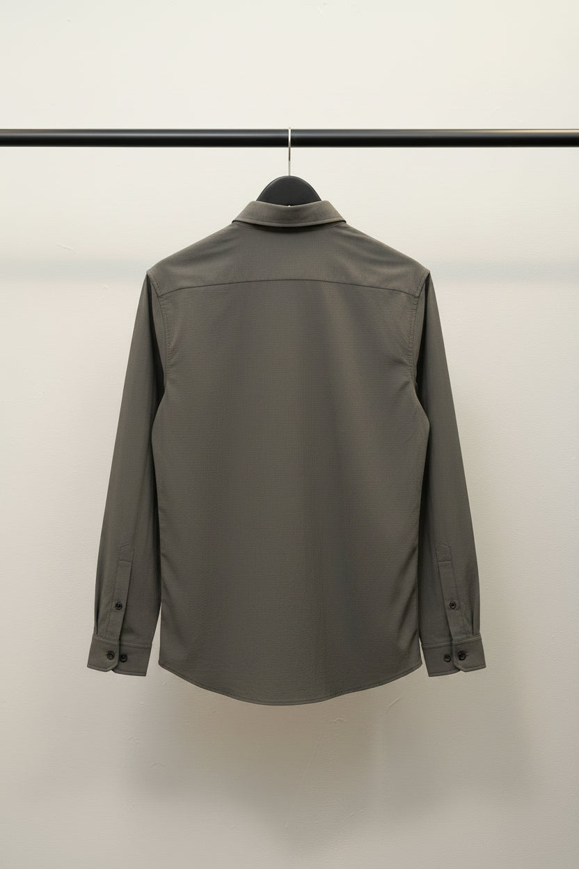 ALMEX Neo Vogue Design Men's Dark Grey Long Sleeve Shirt