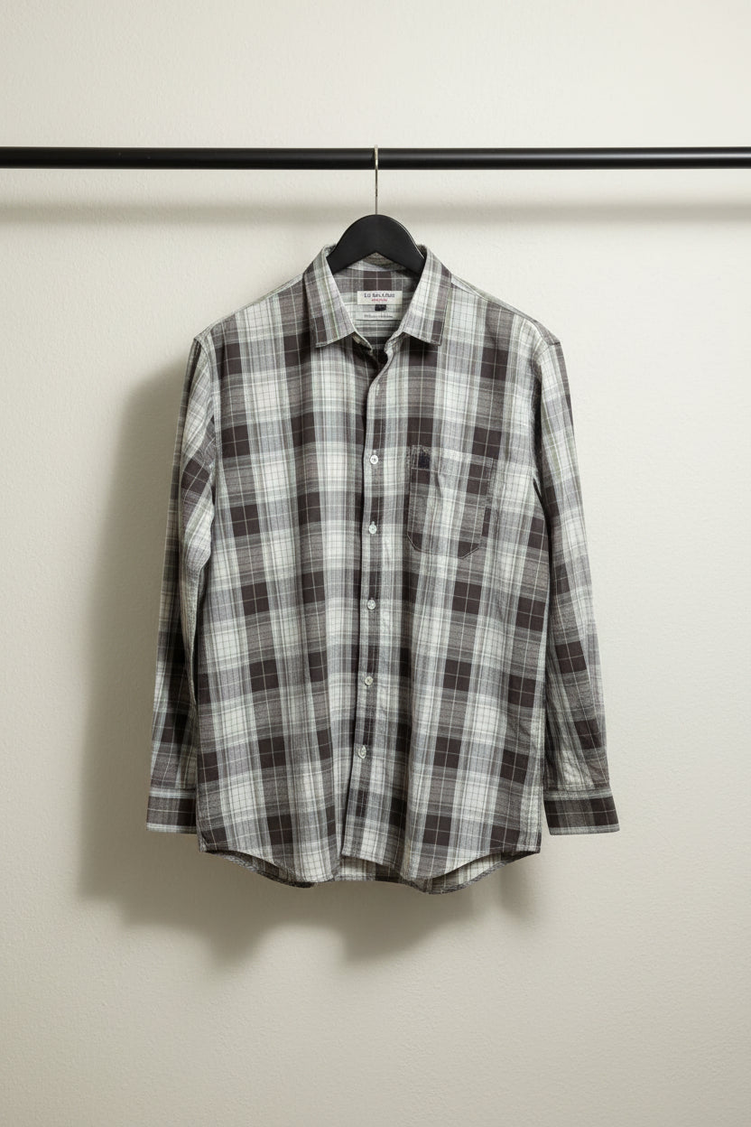U.S. Polo Assn. Men's Plaid Premium Cotton Long Sleeve Shirt
