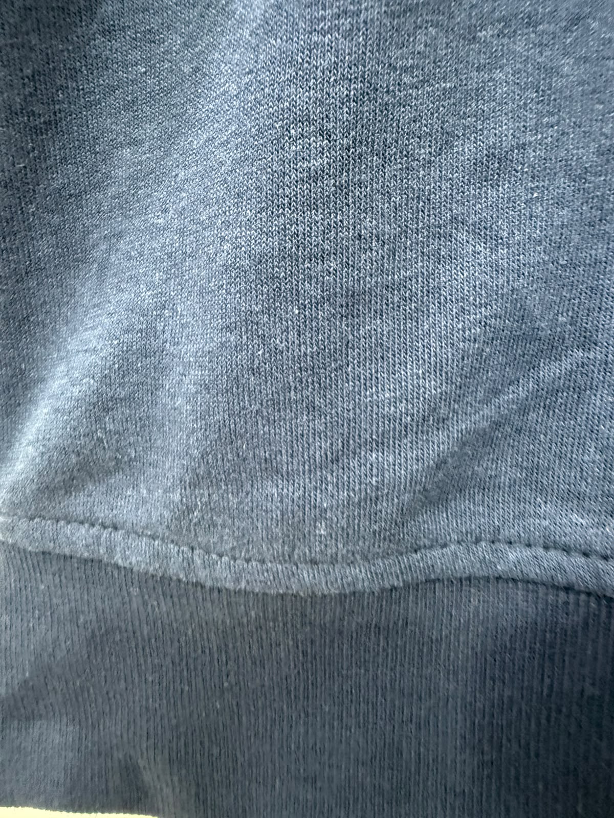 Navy Blue Quarter-Zip Sweatshirt with Graphic Print