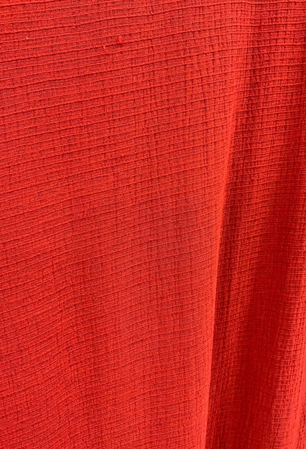 Women's Red Spaghetti Strap Maxi Dress with Side Slit