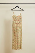 Women's Multicolor Printed Spaghetti Strap Maxi Dress