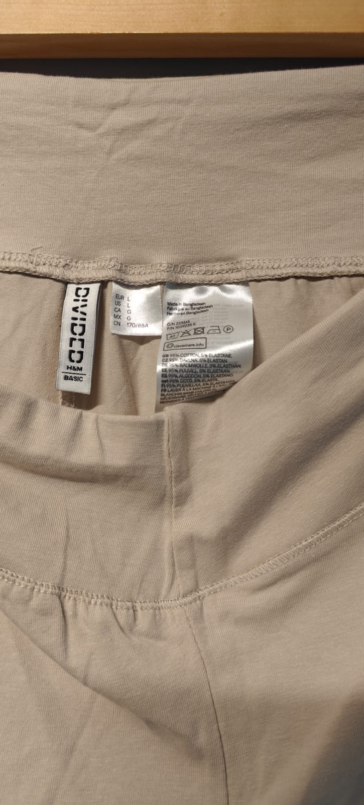 DIVIDED Basic Women's Beige Skinny Fit Leggings