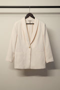 H&M Women's Cream Single-Button Blazer