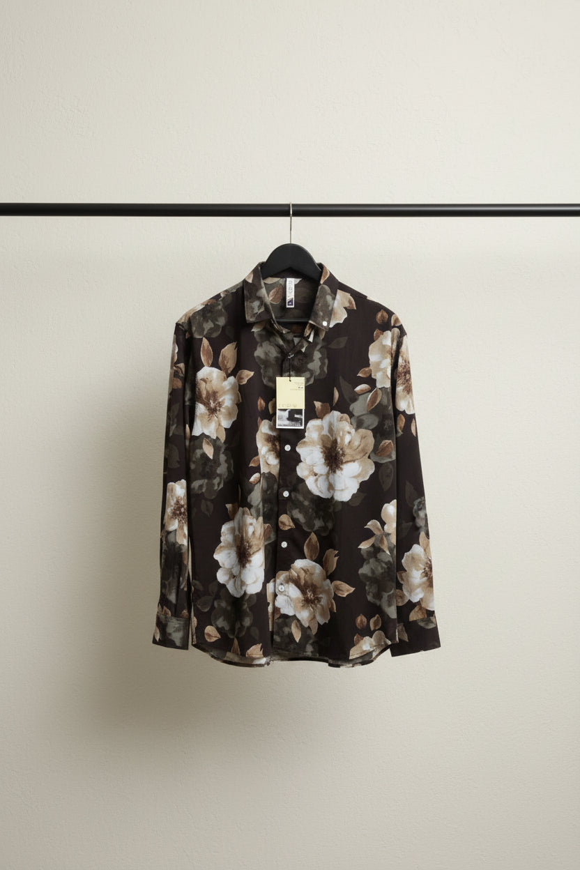 ICON Men's Floral Print Casual Shirt